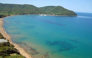 Spiaggia golfo di Baratti a pochi km dall'agricampeggio naturista Bnatural naturism & Glamping