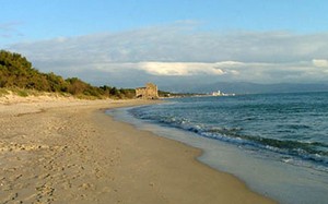 Spiaggia del parco della Sterpaia pochi km dall'agricampeggio naturista Bnatural naturism & Glamping